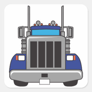 Sticker Carré Semi-camion avant