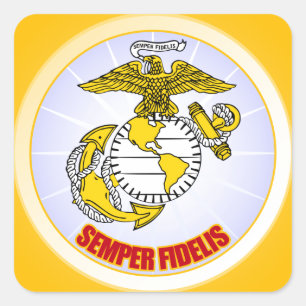 Sticker Carré Semper Fi [EGA]