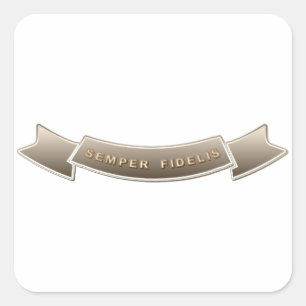 Sticker Carré Semper Fidelis