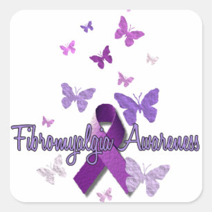 Sticker Carré Sensibilisation à la fibromyalgie