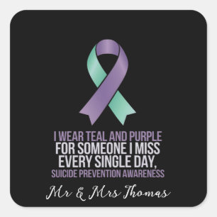 Sticker Carré Sensibilisation à la prévention du suicide