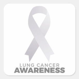 Sticker Carré Sensibilisation au cancer du poumon