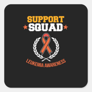 Sticker Carré Sensibilisation de l'équipe de soutien à la leucém