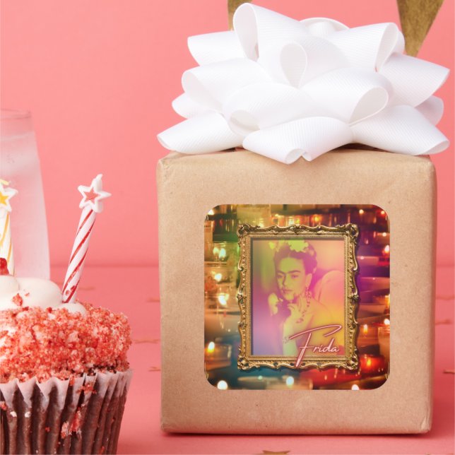 Sticker Carré Série de Frida Kahlo #7 (Fête)