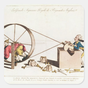 Sticker Carré Service de affilage royal