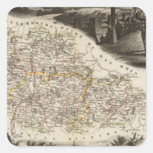 Sticker Carré Service de la Moselle