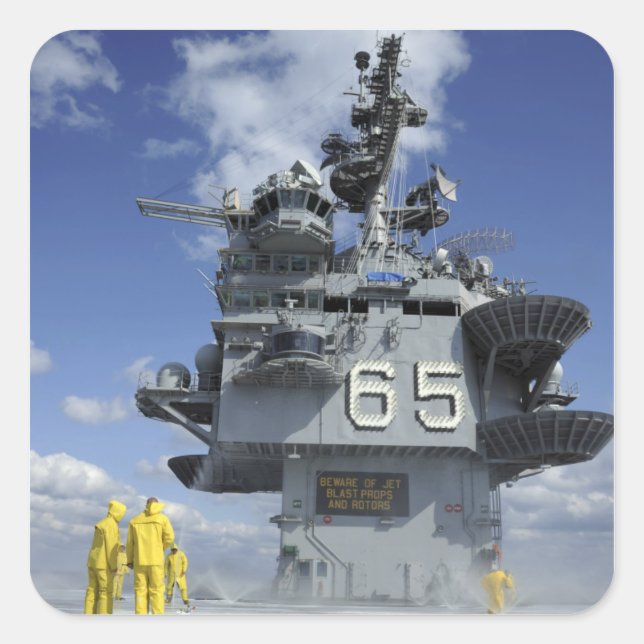 Sticker Carré Service de l'air Les navigateurs testent le systèm (Devant)