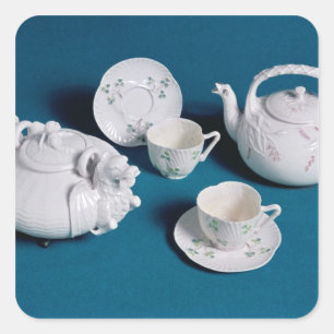 Sticker Carré Service de thé Belleek