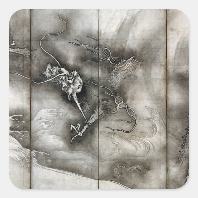 Sticker Carré Sesson Shūkei Dragon (Devant)