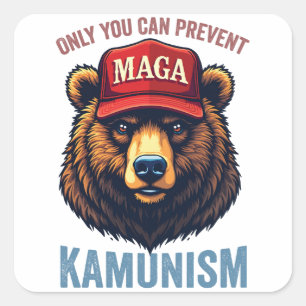Sticker Carré Seul vous pouvez prévenir le Kamunisme