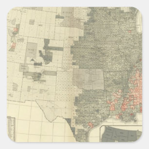 Sticker Carré Sexes par des comtés