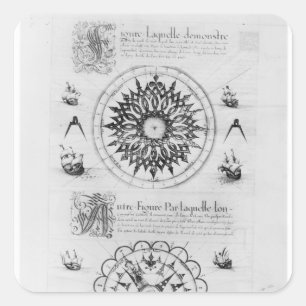 Sticker Carré Sextant