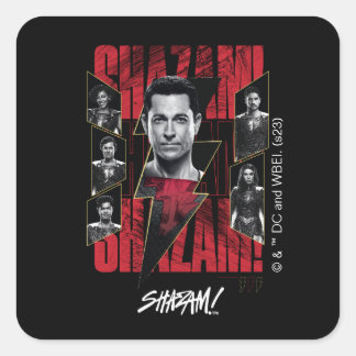 Sticker Carré SHAZAM ! Furie des dieux | Groupe SHAZAMily