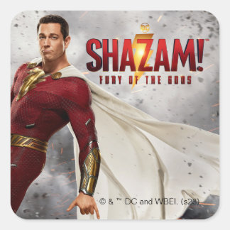 Sticker Carré SHAZAM ! Furie des dieux | Poster du film Hang Loo