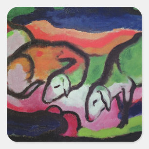 Sticker Carré Sheep, 1912