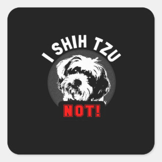 Sticker Carré Shih Tzu | I Shih Tzu
