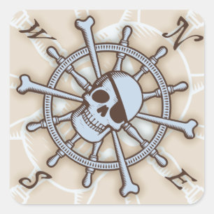 Sticker Carré Shi's Wheel Compass