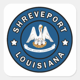 Sticker Carré Shreveport Louisiane