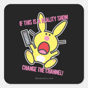 Sticker Carré Si c'est une télé réalité