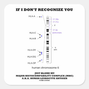 Sticker Carré Si je ne reconnais pas vous blâmez juste ma