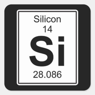 Sticker Carré SI - Silicium