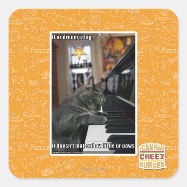 Sticker Carré Si ton rêve est grand (Devant)