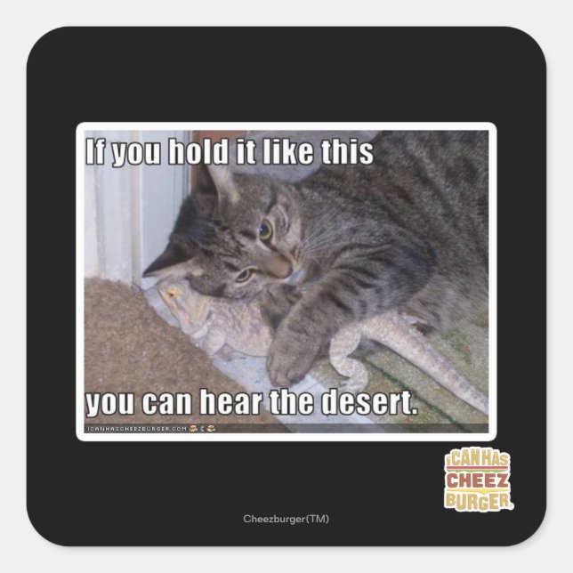 Sticker Carré Si tu le tiens comme ça (Devant)