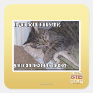 Sticker Carré Si vous le tenez comme ça