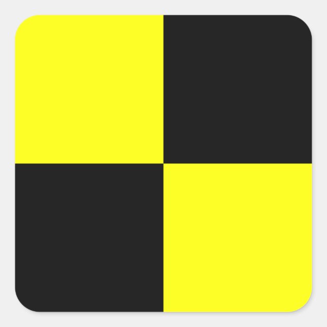 Sticker Carré Signal Nautique L (Lima) (Devant)