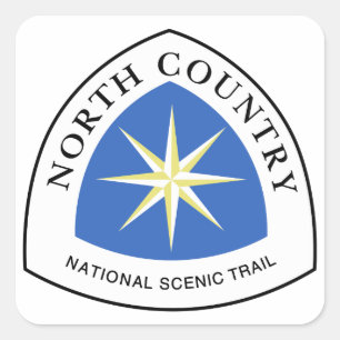 Sticker Carré Signal North Country Trail, USA