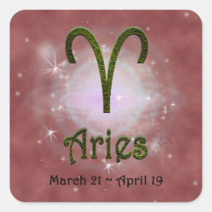 Sticker Carré Signe astrologique Zodiac couleur Pick