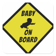 SIGNE BÉBÉ À BORD Jaune