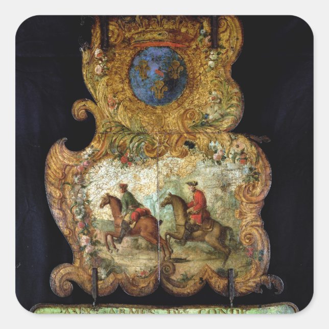 Sticker Carré Signe pour le Royal Mail de Chantilly (Devant)