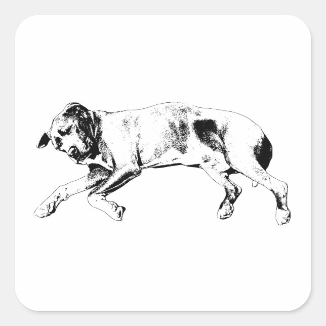 Sticker Carré Silent Night Stretch (Devant)