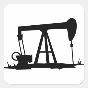 STICKER CARRÉ SILHOUETTE BIEN PÉTROLE