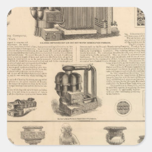 Sticker Carré Simonds Manufacturing Company Stewart
