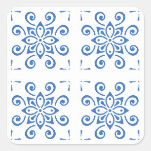 Sticker Carré Simple Azulejo