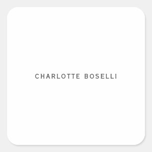 Sticker Carré Simple minimaliste élégant classique professionnel