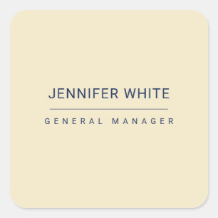 Sticker Carré Simple minimaliste élégant moderne