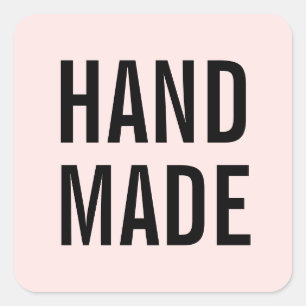 Sticker Carré Simple minimaliste, entreprise moderne faite à la