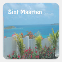 Sint Maarten - St Martin Ocean Blue Seascape Squa