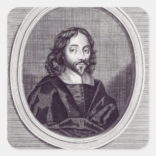 Sticker Carré Sir Thomas Browne, gravé par Frederick