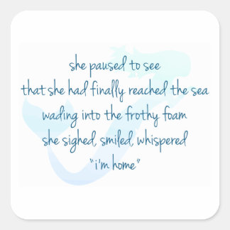 Sticker Carré Sirène