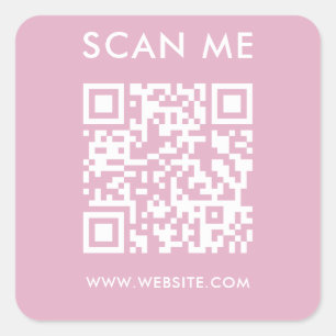 Sticker Carré Site Web minimaliste moderne Mariage me scanner co