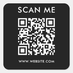 Sticker Carré Site Web minimaliste moderne Mariage me scanner co