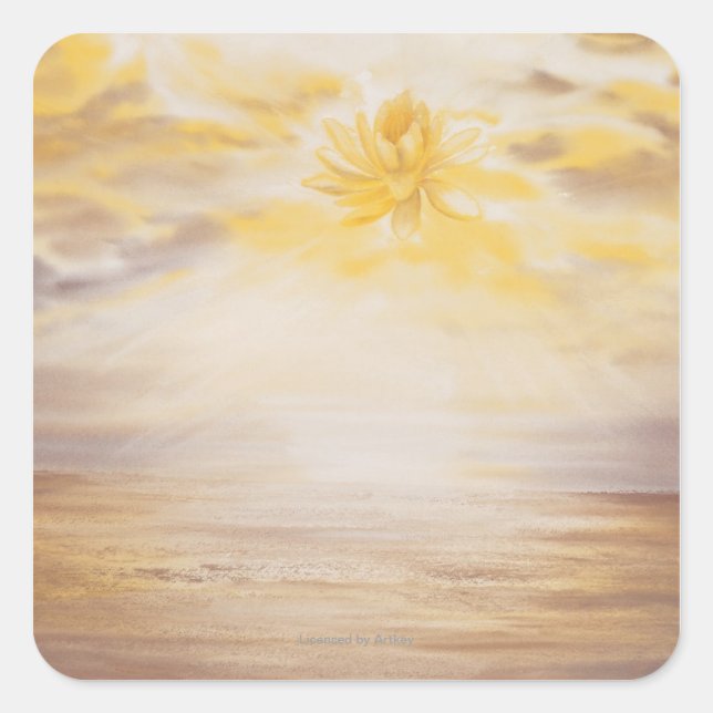 Sticker Carré Sky Lotus (Devant)