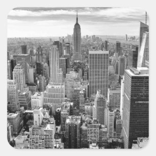 Sticker Carré Skyline de New York