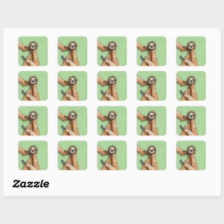 Sticker Carré Sloth