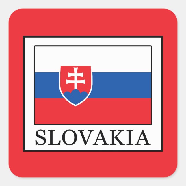 Sticker Carré Slovaquie (Devant)