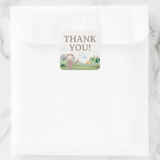 Sticker Carré Slumberkins Bigfoot Thank You